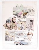 ORIGINAL VINTAGE THE A - TEAM ANNUAL ARTWORK