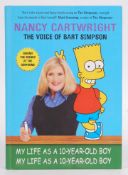 THE SIMPSONS; MY LIFE AS A 10 YEAR OLD BOY - SIGNED BOOK BY NANCY CARTWRIGHT