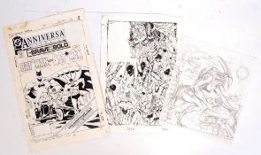 ASSORTED COMIC BOOK ARTWORK - INCLUDING BATMAN & OTHERS