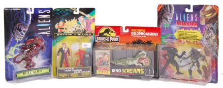 KENNER CARDED ACTION FIGURES - BATMAN, ALIENS & JURASSIC PARK