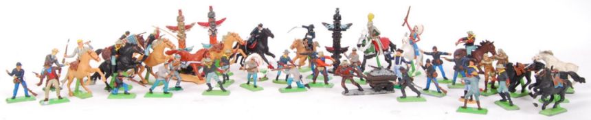 BRITAINS DEETAIL PLASTIC COWBOYS & INDIANS