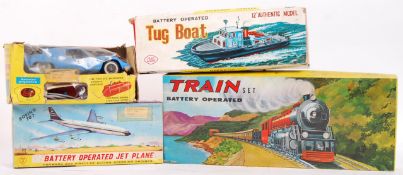 VINTAGE PLANES, TRAINS & AUTOMOBILE TOYS
