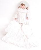 ANTIQUE GERMAN COMPOSITION HEADED DOLL