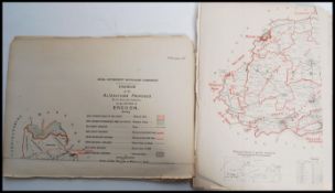 A collection of approx 50 county and town maps pub