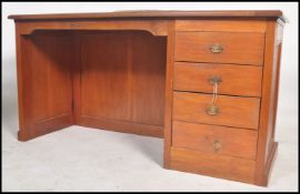 A mid century Air Ministry style pedestal office d