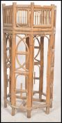 An unusual Chinese 20th century bamboo side table