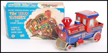 VINTAGE JAPANESE TINPLATE TOY TOWN EXPRESS RAILWAY