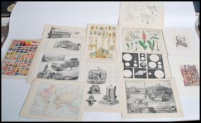 A collection of various early 20th century maps pr