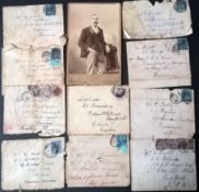 Old British stamped envelopes (x31).Q.Victoria (25