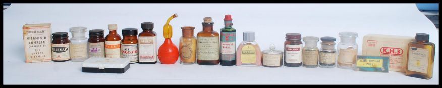 A vintage 20th century travelling medical pharmace