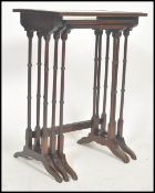 A set of late 19th century mahogany graduating nes