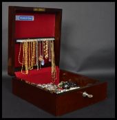 A good collection of vintage costume dress jewellery to include rings , necklaces , bracelets etc.