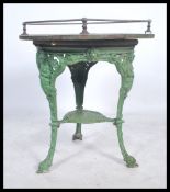 A believed 19th century Brittania tavern pub table believed to have come from a ship. The cast
