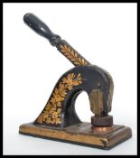 A vintage early 20th century address press for Tiverton Joint Hospital Board. The press being