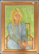 Gillian Ruth Sinclair oil on canvas portrait study