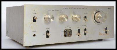 A vintage 20th century  JVC JA - S11G Stereo Integrated Amplifier finished with brushed aluminium