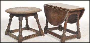 An early 20th century drop leaf coffin / butterfly