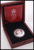 A Royal Mint HRH Prince Philip 70 Years Of Service 1947-2017 Piedfort sterling silver 925 £5 Five