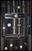 A collection of approx 20 boxed gents wrist watches of various forms and styles.