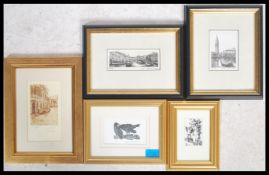 Robert Coatsworth - framed and glazed Robert Coatsworth wood block print / engraving 20 / 20