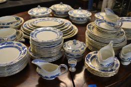 An early 20th century Booths Blue Dragon China dinner service comprising cups, saucers plates,