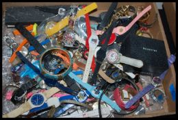 A large collection of vintage 20th century retro watches to include digital TV related A Team Disney