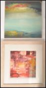 A contemporary abstract oil on canvas painting by
