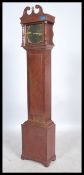 A mahogany 20th century grandmother clock marked up for Goodfellow of Wadebridge. The case with