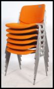 Giancarlo Piretti - Castelli - A set of six 20th century DSC 106 axis chairs comprising of a tubular