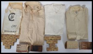 A collection of vintage gents dress shirts dating from the first half of the 20th century  to