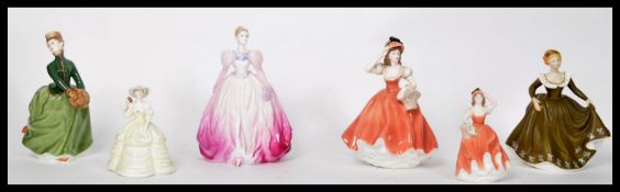 A good collection of Royal Doulton figurines to include. Highest measures 22 cm.