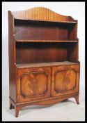 A good antique style mahogany library bookcase cabinet by Bevan Funnel Reprodux. The solid wood