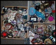 A large collection of costume dress jewellery to include bracelets bangles necklaces etc. Please see