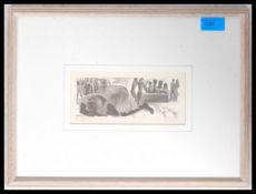 Blair Hughes - Stanton, artist signed woodcut print / wood engraving artists proof, signed in pencil