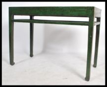 An early 20th century antique Chinese alter / side table from the Shanxi province having a