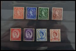 GB STAMPS 1959 Phosphor Graphite set (8v). Unmounted mint.