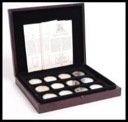 The Historic Coins Of Great Britain Museum Collection 12 coin silver coin set featuring twelve ,