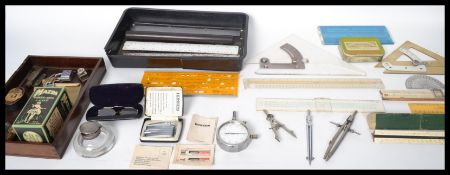 A group of items to include a 19th century papier mache snuff box with pictorial lid , a sovereign