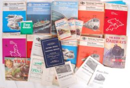 ASSORTED VINTAGE RAILWAY BOOKS & RELATED EPHEMERA