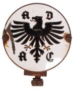 GENERAL GERMAN AUTOMOBILE CLUB CAR BADGE