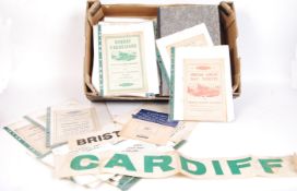 RAILWAYANA; LARGE COLLECTION OF VINTAGE BUS TICKETS & EPHEMERA