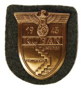 WWII GERMAN KUBAN 1943 ARM SHIELD