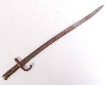 1872 PATTERN ANTIQUE FRENCH RIFLE BAYONET