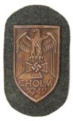 WWII GERMAN CHOLM 1942 ARM SHIELD
