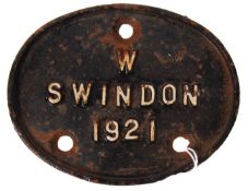 BRITISH RAIL WAGON IDENTIFICATION PLATE