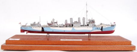 HMS CAMPBELTOWN WOODEN MODEL SHIP