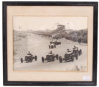 RARE LOUIS KLEMANTASKI ZANDVOORT 1948 SIGNED & FRAMED PHOTOGRAPH