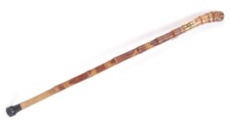 19TH CENTURY CHINESE BAMBOO SWORD STICK