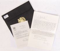 HER MAJESTY QUEEN ELIZABETH II SIGNED DOCUMENT