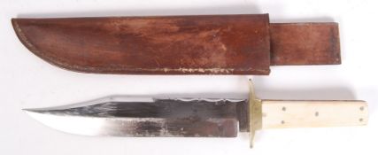 JE MIDDLETON & SONS ANTIQUE BOWIE HUNTING KNIFE